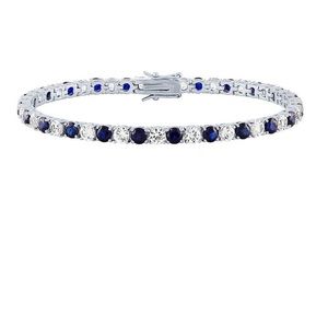 Blue sapphire tennis bracelet from Helzberg Diamonds. Never been worn!